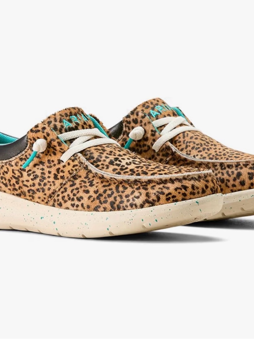 Ariat Hilo Slip on Shoes Sneaker - hair on cheetah print